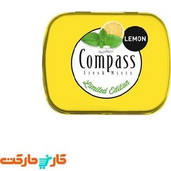 تصویر خوشبو کننده دهان کامپس با طعم لیمو بدون شکر (۱۴ گرم) compass ا compass compass
