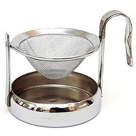 تصویر صافی چای پایه دار استیل مدل گردان Orkide Tea Strainer