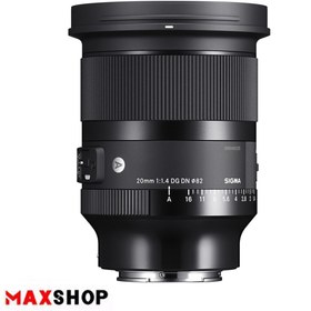 تصویر لنز سیگما برای سونی 20mm f1.4 DG DN art Sigma lens for Sony 20mm f1.4 DG DN art