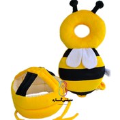 تصویر محافظ سر کودک مدل زنبوری ست کلاه و کوله 