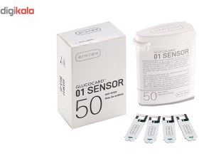 تصویر نوار تست قند خون آرکری مدل Glucocard-01 Sensor بسته 50 عددی 01 SUGAR BLOOD TEST STRIPS