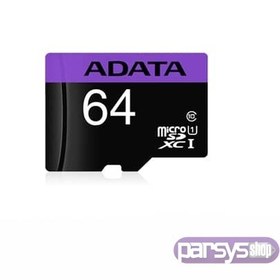 تصویر کارت حافظه 64 گیگ ADATA microSD ای دیتا 