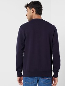 تصویر سویشرت گردن گرد لوگو برند Tommy Hilfiger Logo Crew Neck Sweatshirt