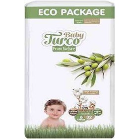 تصویر پوشک شورتی بیبی تورکو baby turco سایز 6 تعداد 32 عدد 