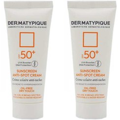 تصویر کرم ضد آفتاب SPF50 درماتیپیک Dermatypique مدل Anti spot حجم 40ml بسته 2 عددی 