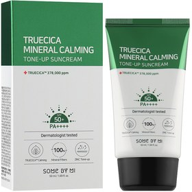 تصویر ضد آفتاب مینرال TRUECICA سام بای می Some By Mi SPF50 PA+++ Truecica Mineral100 Calming Sun Cream 50 ml