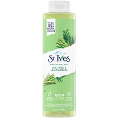 تصویر شامپو بدن St. Ives مدل Tea Tree And Lemon Grass حاوی عصاره درخت چای و علف لیمو حجم 650 میل 