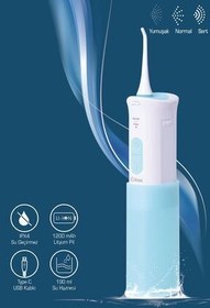 تصویر مسواک شارژی شست و شوی قابل حمل دهان دندان شارژ مراقبت از پروتز شستشوی سبز اورجینال Kiwi 