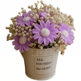 تصویر شمع تزئینی باکس گل SM2 