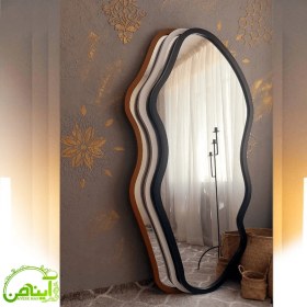 تصویر آینه قدی چوبی - مدل درسا 