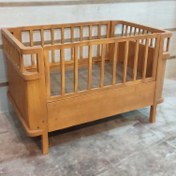 تصویر تخت خواب چوبی کودک و نوجوان مدل R2 