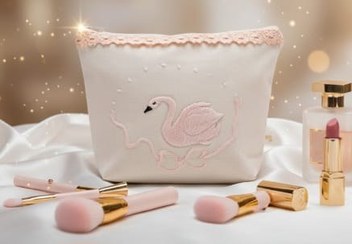 تصویر کیف آرایشی قو 