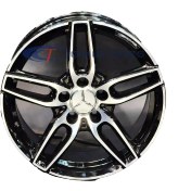 تصویر رینگ چرخ بنز سایز ۱۷ اینچ رنگ رخ تراش مشکی 