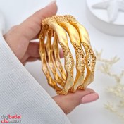 تصویر النگو طلا روس طرح طلا مدل فیوژن 