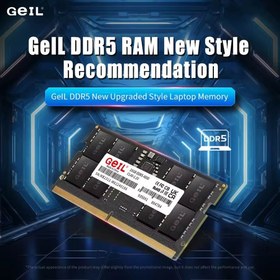 تصویر رم لپ تاپ ظرفیت 16 گیگابایت مدل GEIL 16GB PC5-44800 5600MHz SODIMM 