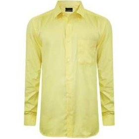 تصویر پیراهن مردانه کد 20294 رنگ لیمویی 