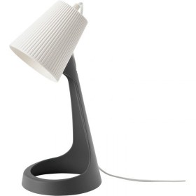 تصویر چراغ مطالعه ایکیا مدل SVALLET، ارتفاع 14 سانتیمتر work lamp, dark grey-white, 14 cm