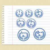 تصویر مهر آموزشی سکه های ریالی ریاضی 