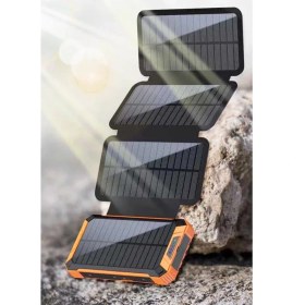 تصویر پاوربانک خورشیدی و ضد ضربه مدل SH-2 ظرفیت 20000 میلی آمپر ساعت Solar and shockproof power bank model SH-2, capacity 20000 mAh