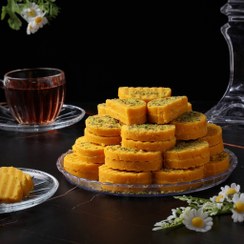 تصویر حلوای زعفرانی دیس 