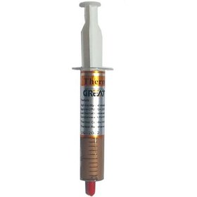 تصویر خمیر سیلیکونی سرنگی طلایی بزرگ گریت Great GT-G300 THERMAL GREASE Great GT-G300