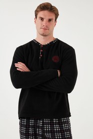 تصویر ست پیژامه آستین بلند بافتنی مردانه | بوراتی Buratti 6096100 