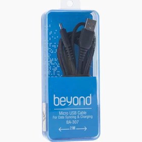 تصویر کابل تبدیل USB به microUSB بیاند مدل BA-307 طول 2 متر Beyond BA-307 USB to microUSB Cable 2m