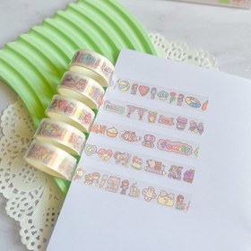 تصویر پک چسب واشی طرح دختر 