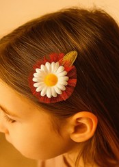 تصویر سنجاق سر مدل بابونه 