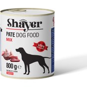 تصویر کنسرو سگ شایر باطعم میکس گوشت 800 گرم Shayer Mix Dog Food 800g