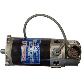 تصویر موتور DC SERVO توان 350 وات 75 ولت 2500 دور U835-002E برند SANYO DENKI ساخت ژاپن با انکودر E680400C01B 