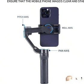 تصویر گیمبال و لرزشگیر موبایل مدل F5plus 3 axis Foldable Gimbal F5plus 3 axis Foldable Gimbal