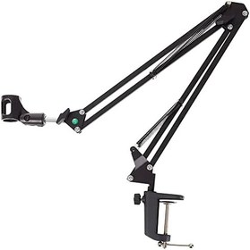 تصویر Maono AU-B01 Microphone Suspension Boom Scissor Arm Stand, Black 