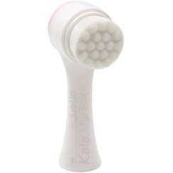 تصویر فیس براش دستی دو طرفه مویی و سیلیکونی Double Side Face Brush
