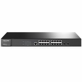 تصویر سوئیچ 16 پورت تی پی لینک TL SG3216 TP-LINK TL-SG3216 16Port Managed Switch with 2Combo SFP Slots Switch