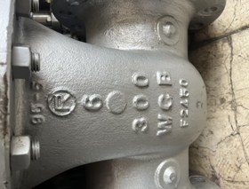 تصویر شیر کشویی 6 اینچ فولادی WCB دوتیکه فلنج دار ریس فیس کلاس 300 GATE VALVE 6" #300 WCB