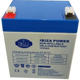 تصویر باتری دزدگیر 5 آمپر ایبیزا IBIZA POWER VRLA AGM BATTERY 12V 5A