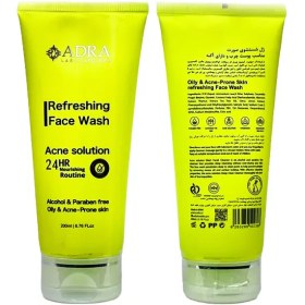 تصویر ژل شستشوی صورت مناسب پوست چرب و آکنه ای آدرا 200 میلی لیتر Adra Refreshing Face Wash Greasy & Combination 200 ml