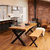 تصویر میز و نیمکت ناهارخوری مدل اطلس 