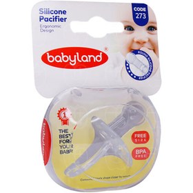 تصویر پستانک فندقی بیبی لند مدل 273 مناسب نوزادان Baby Land  Pacifier  273