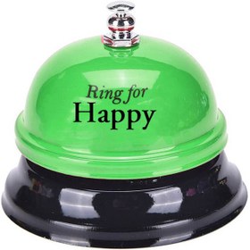 تصویر زنگ رومیزی فلزی Ring for Love & Happy 