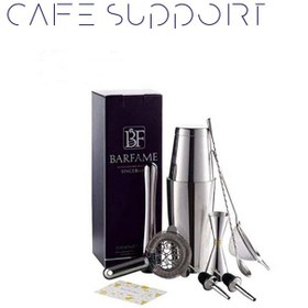 تصویر ست شیکر ۸ تیکه نقره ای 