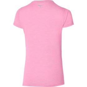 تصویر تی شرت ورزشی صورتی زنانه Impulse Core t shirt pink Mizuno 