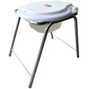 تصویر توالت ثابت کلافدار (قیف ته بسته) کابوک کد k251 - رنگ:سفید 