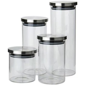 تصویر بانکه پیرکس درب استیل 