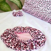 تصویر کلاه خواب طرح پلنگی 