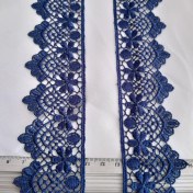 تصویر نوار گیپور حاشیه عرض 4.5 سانت رنگ سورمه ای 