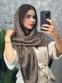 تصویر روسری نخ ژاکارد 