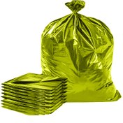 تصویر کیسه زباله 25 کیلویی زرد درجه یک 80 * 100 