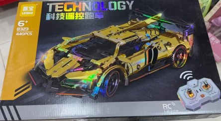 تصویر لگو کنترلی اسپرت فوق‌حرفه‌ای | ماشین لگویی RC تکنولوژی با ریموت 2.4G | ساخت، کنترل، هیجان واقعی بدون توقف 